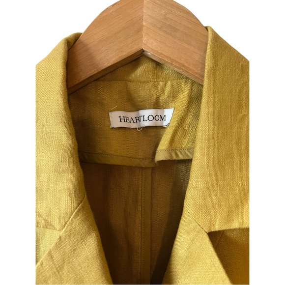 Heartloom Women’s 100% Linen Jacket Petite Small Lime Green NWOT Celsa Blazer - Picture 3 of 10